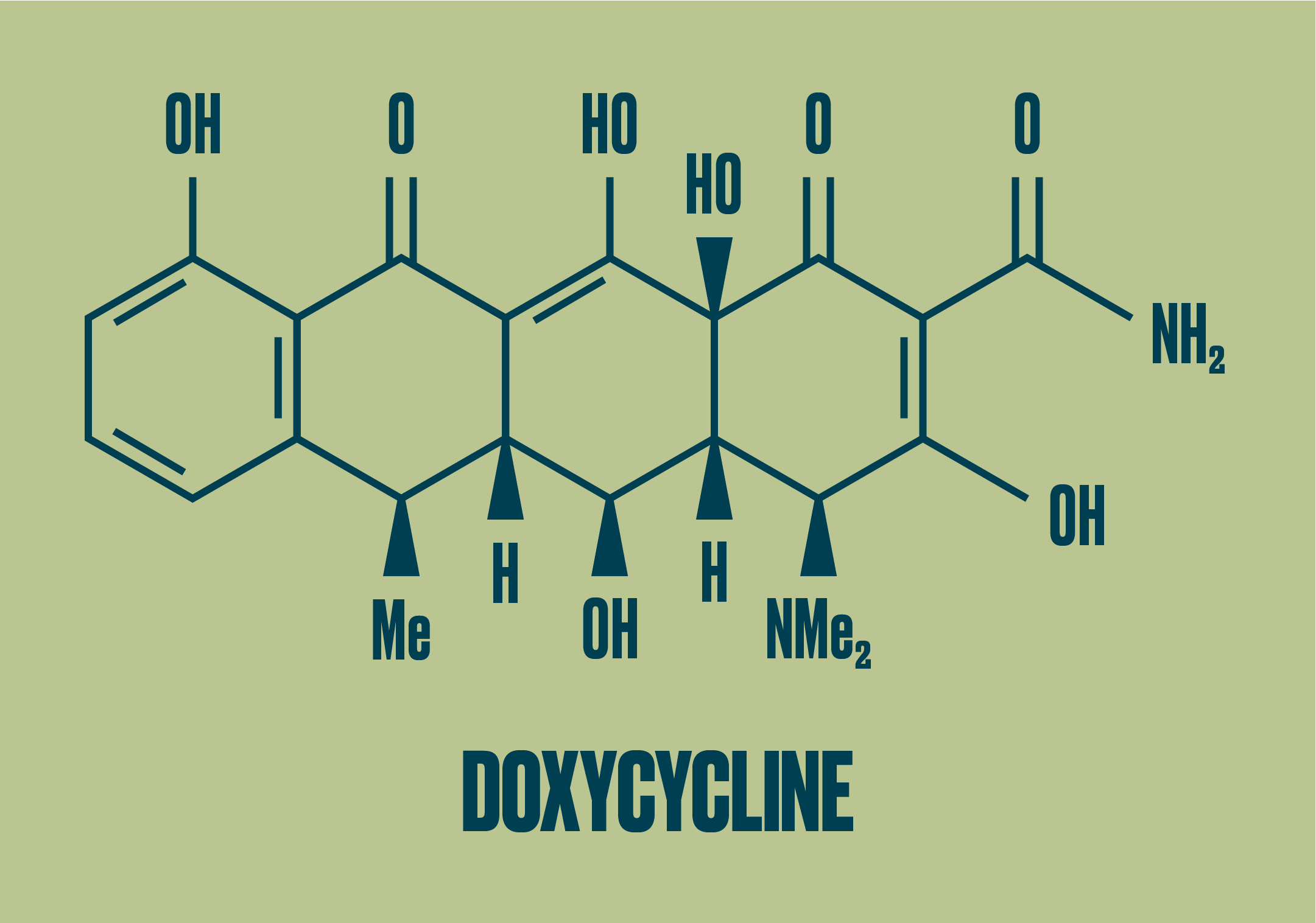 Doxycyclin-Struktur